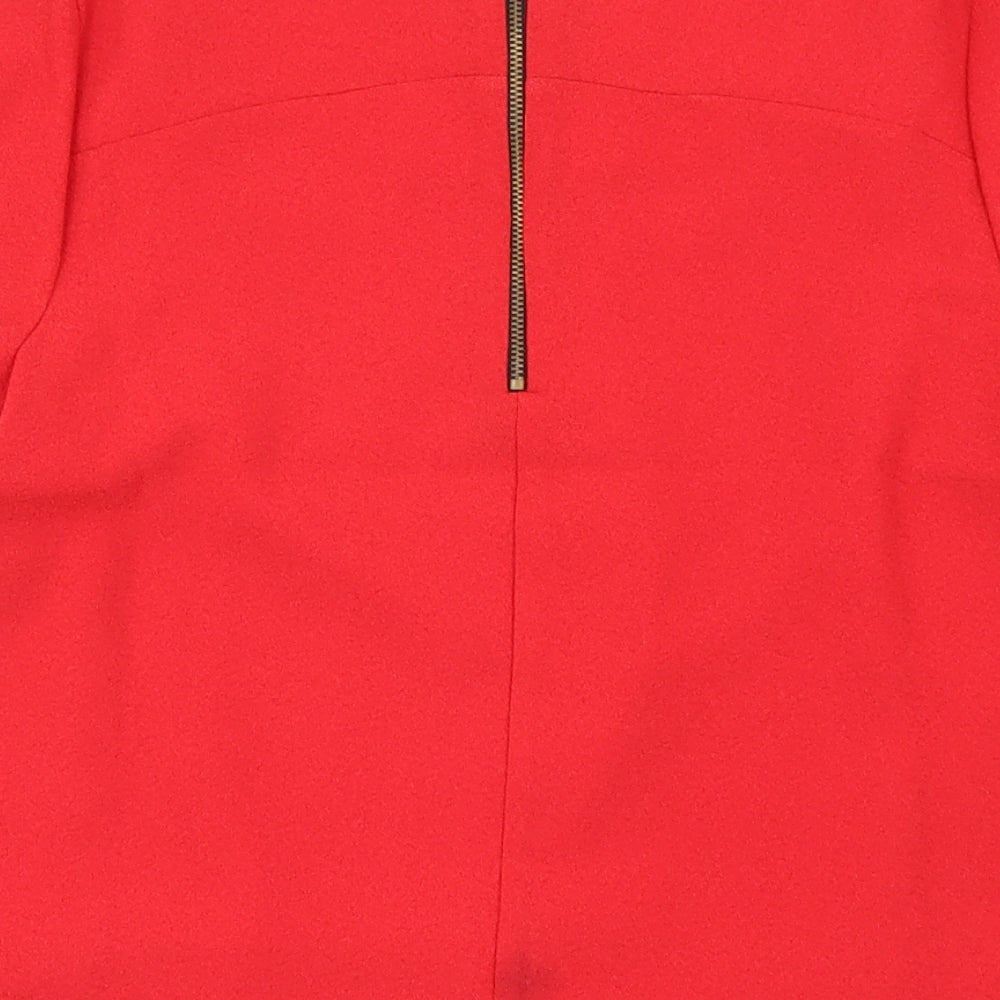 Dorothy Perkins Womens Red   Basic T-Shirt Size 8