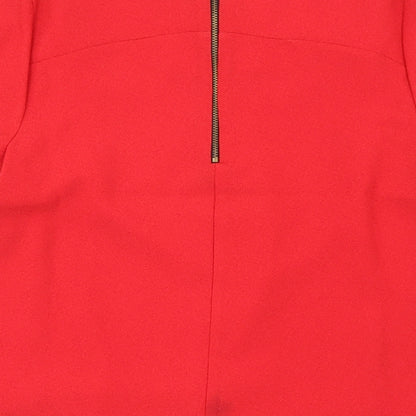 Dorothy Perkins Womens Red   Basic T-Shirt Size 8