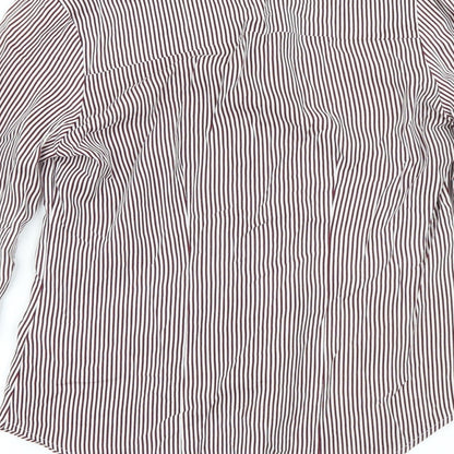 Primark Womens Purple Striped  Basic Button-Up Size 8