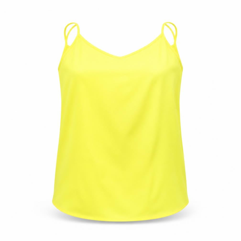 Womens UK Size 10 Topshop Yellow Basic Blouse