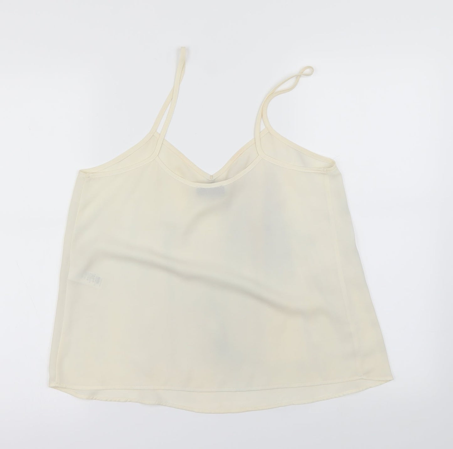 Womens UK Size 10 Topshop Ivory Basic Blouse