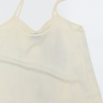 Womens UK Size 10 Topshop Ivory Basic Blouse