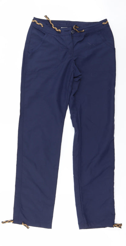 Womens UK Size 6 Preworn Regular Fit  Blue Trousers