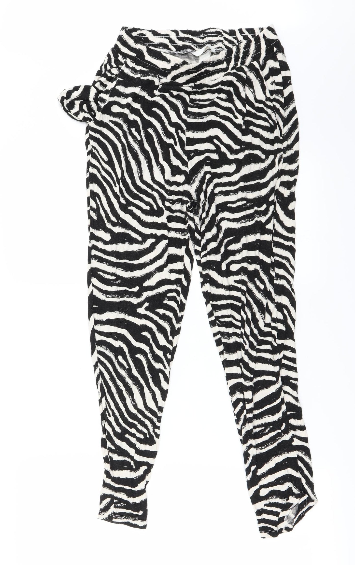 Womens UK Size S H&M Regular Fit  White Trousers