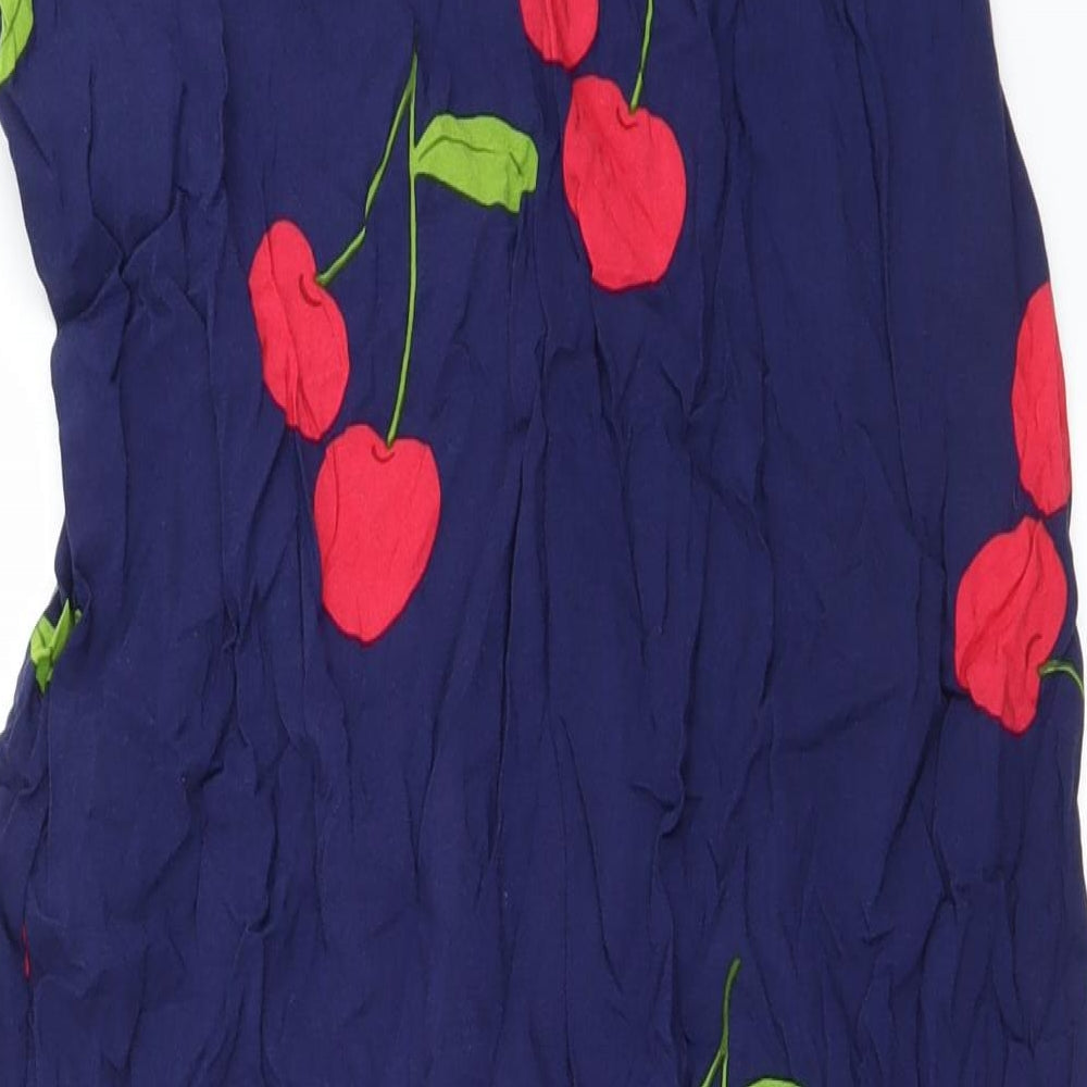 FOREVER 21 Womens Blue Floral  A-Line Skirt Size XS