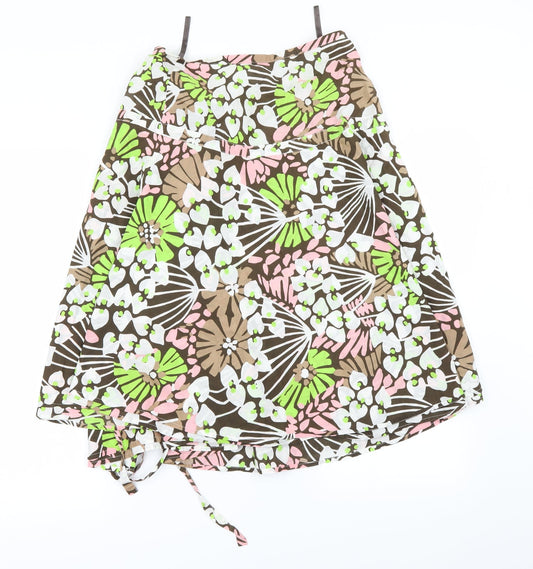 Gap Womens Multicoloured Floral  A-Line Skirt Size 4