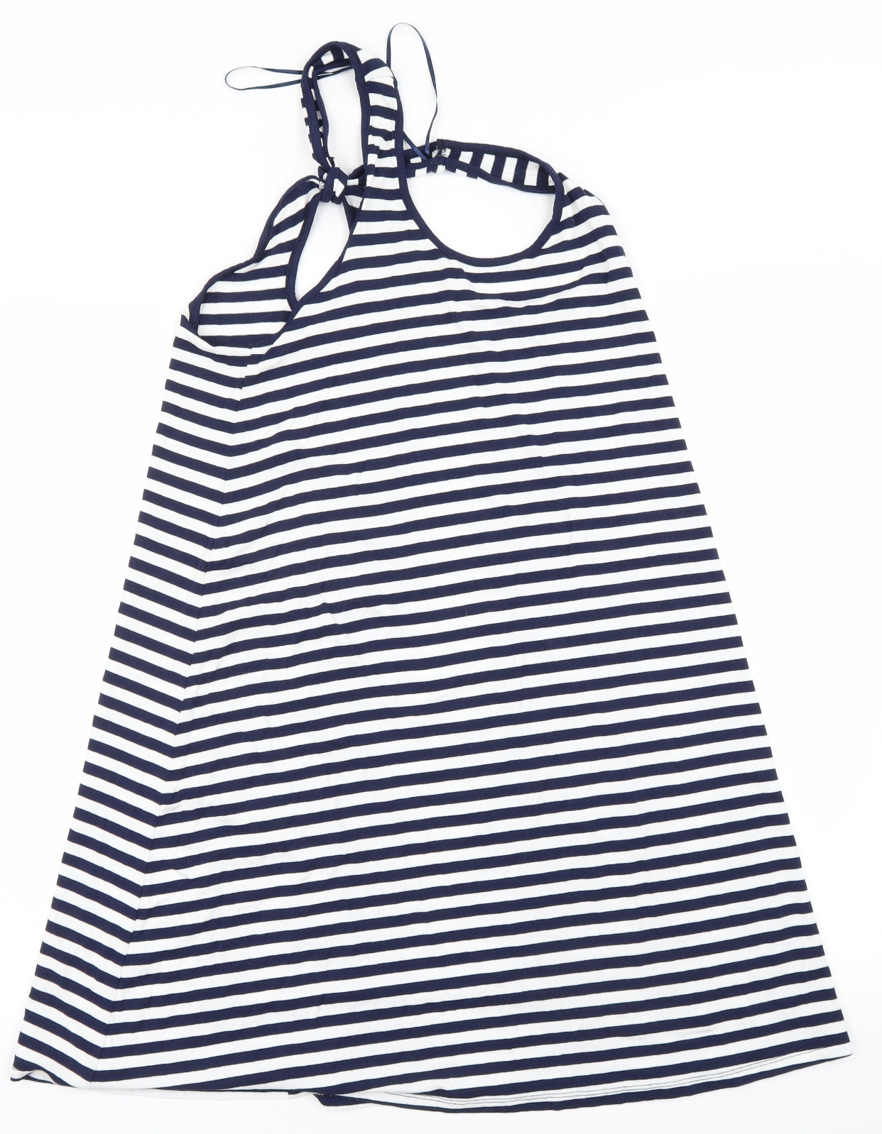 George Womens White Striped  A-Line  Size 8