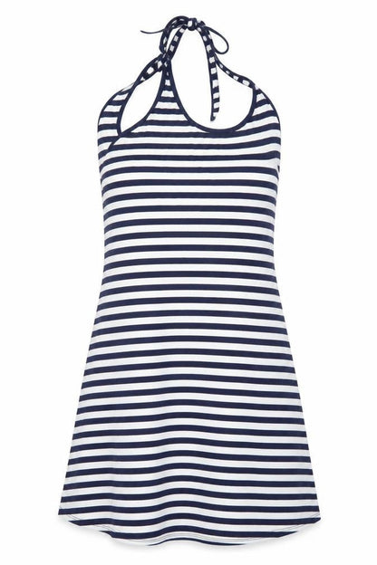 George Womens White Striped  A-Line  Size 8