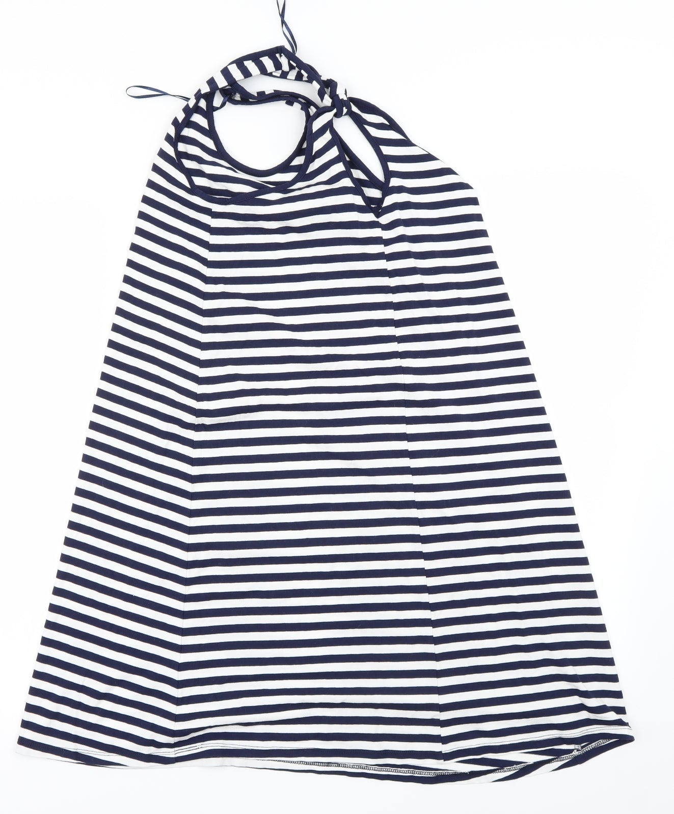 George Womens White Striped  A-Line  Size 8