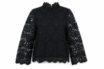 Womens UK Size 8 Papaya Black Basic Blouse