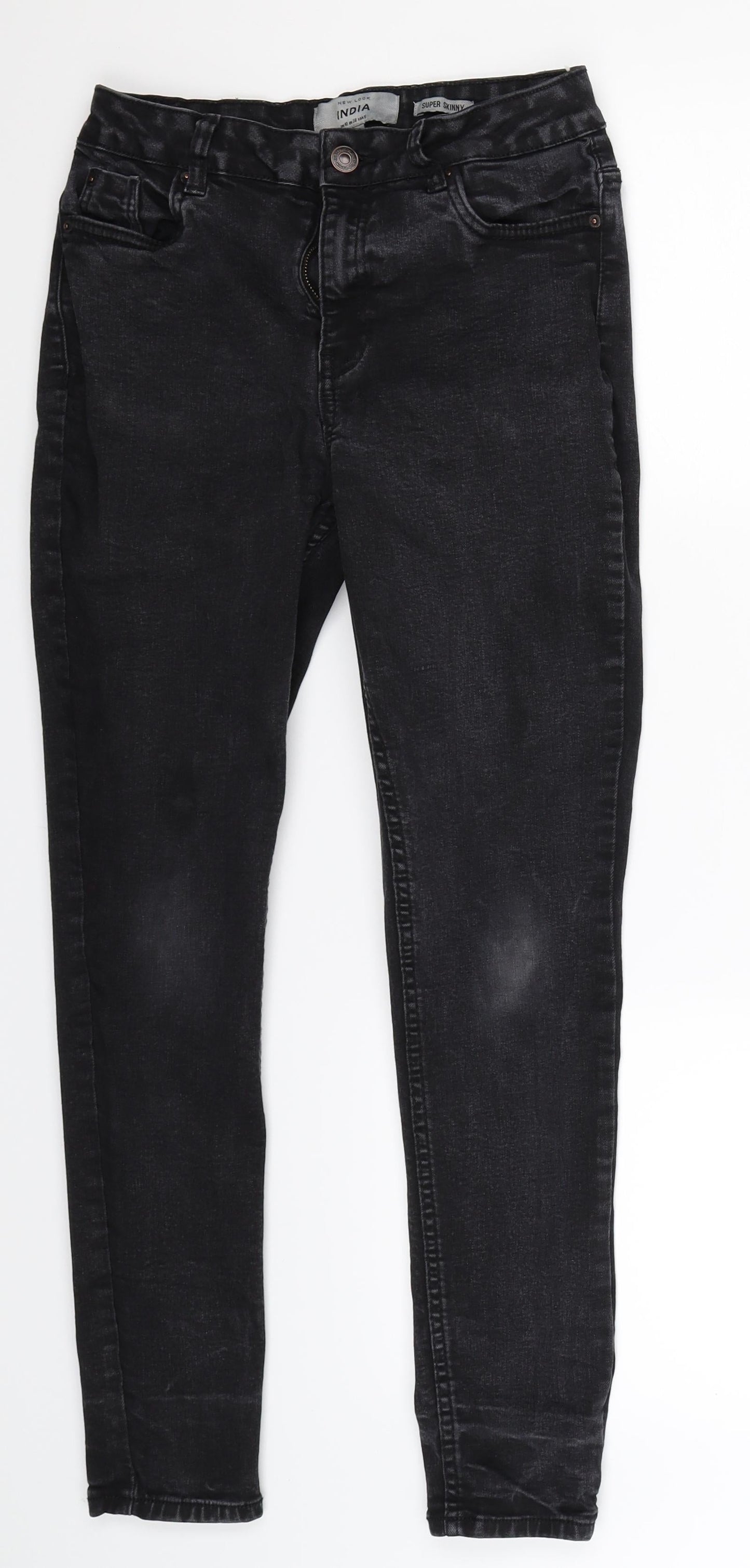 New Look Womens Black  Denim Skinny Jeans Size 10 L27 in