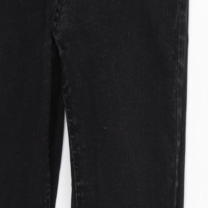 George Womens Black  Denim Jegging Jeans Size 8 L25 in
