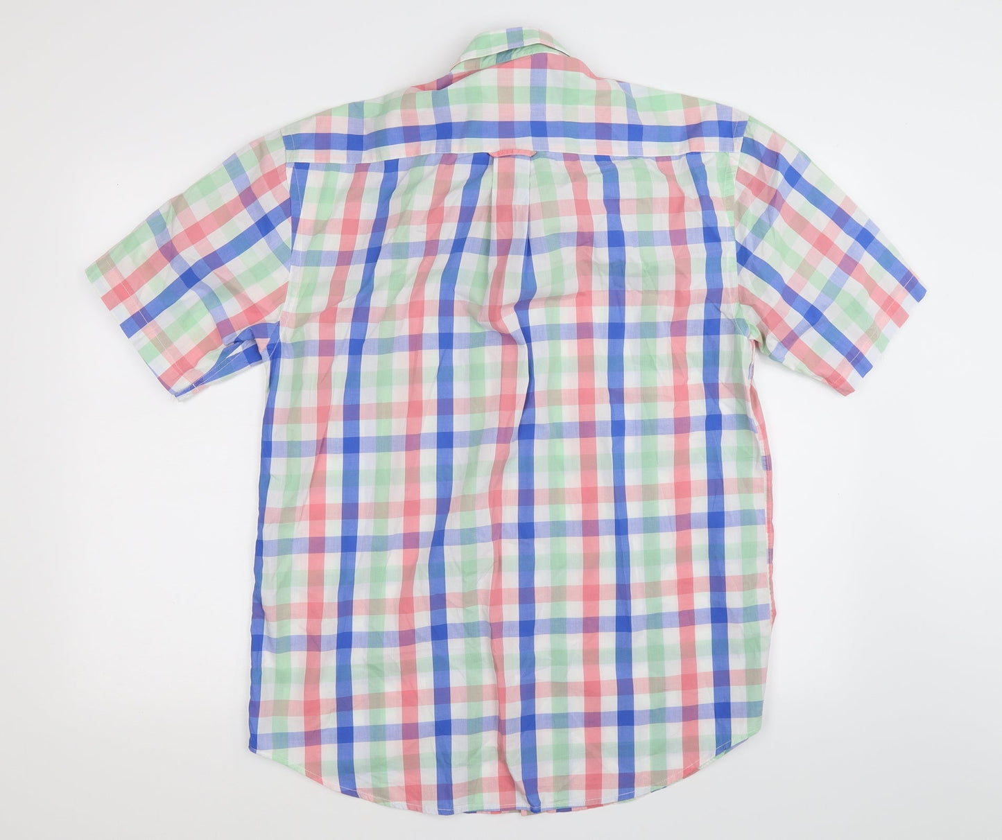 Savile Row Mens Multicoloured Check   Button-Up Size M