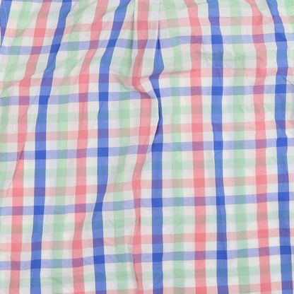 Savile Row Mens Multicoloured Check   Button-Up Size M