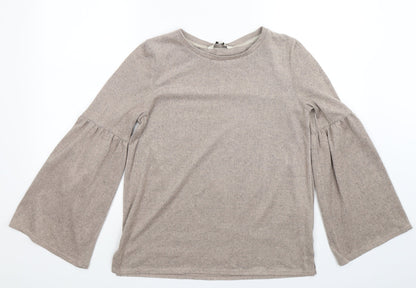 F&F Womens Beige  Knit Pullover Jumper Size 12