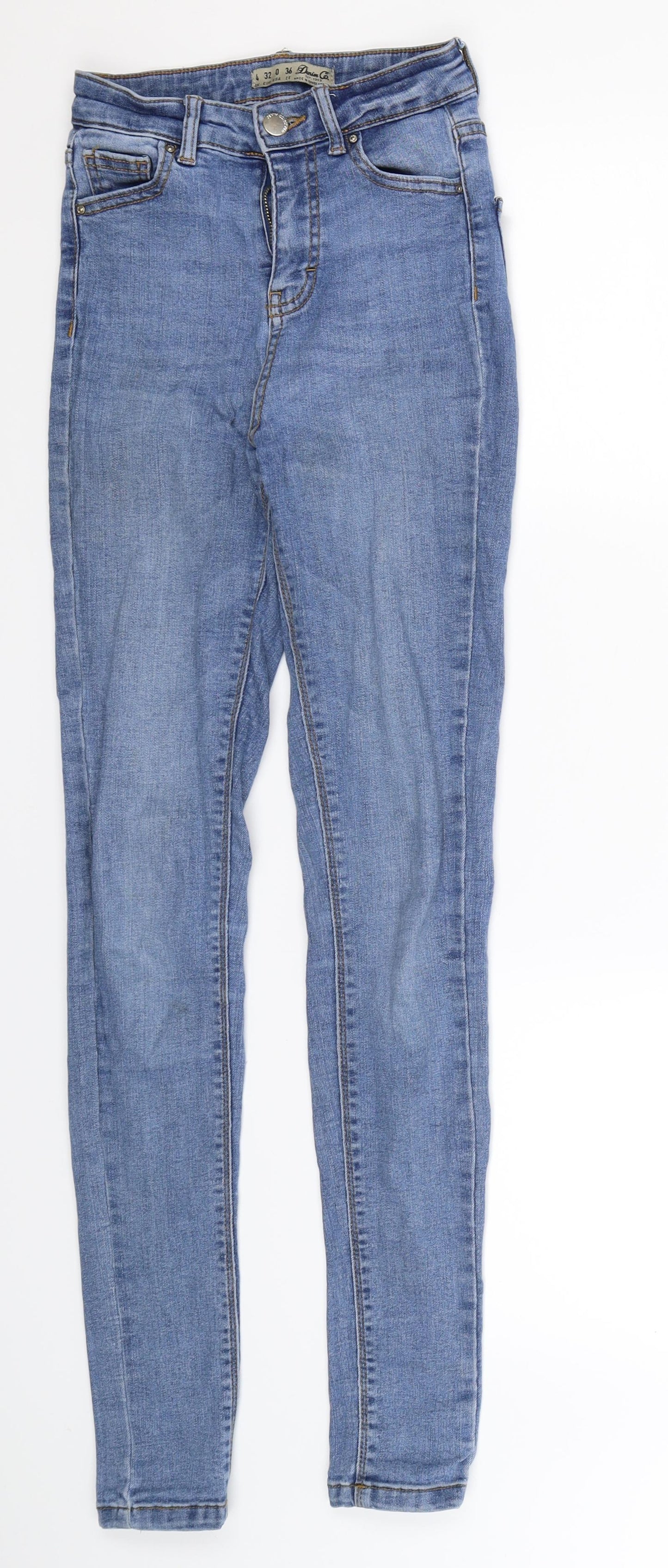 Denim Co Womens Blue  Denim Skinny Jeans Size 4 L29 in