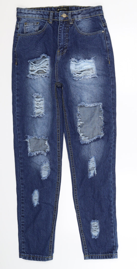 I SAW IT FIRST Womens Blue  Denim Straight Jeans Size 6 L29 in