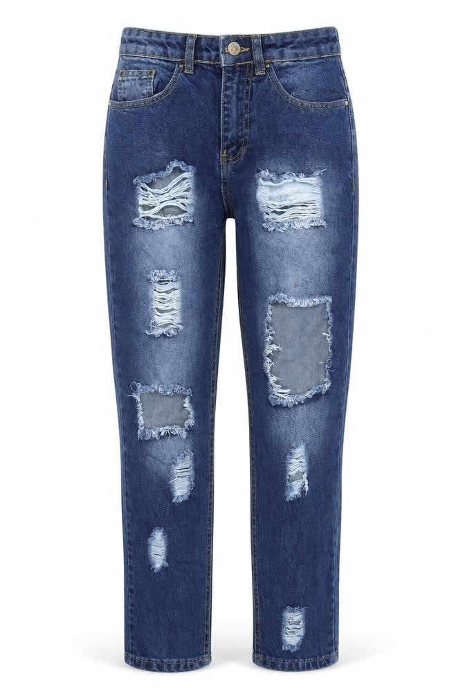Womens UK Size 6 I SAW IT FIRST Regular Fit Straight Blue Jeans