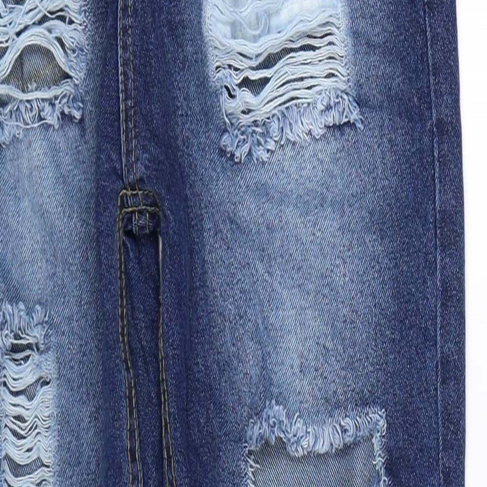 I SAW IT FIRST Womens Blue  Denim Straight Jeans Size 6 L29 in