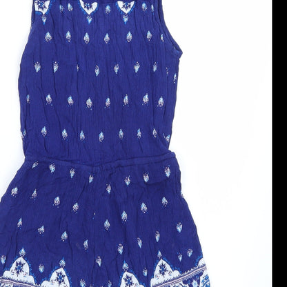 H&M Womens Blue   Playsuit One-Piece Size 4
