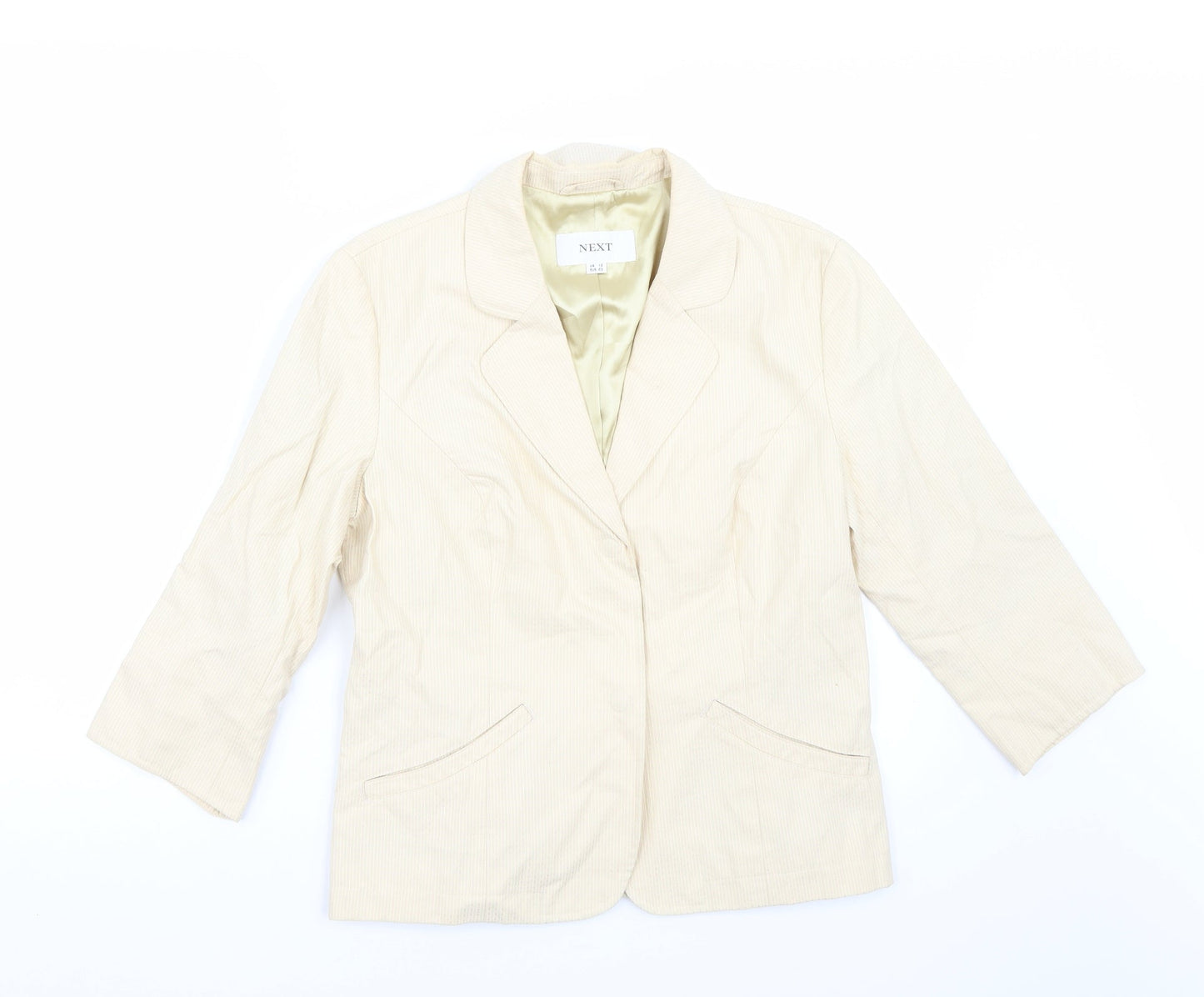 NEXT Womens Beige   Jacket Blazer Size 12