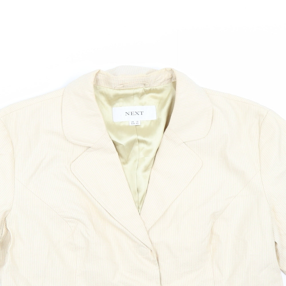 NEXT Womens Beige   Jacket Blazer Size 12