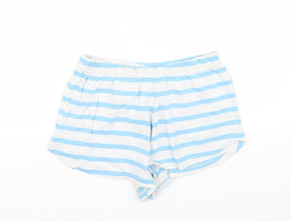 ASOS Womens Blue Striped  Sweat Shorts Size 8