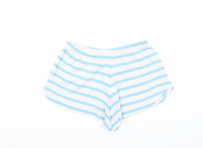 ASOS Womens Blue Striped  Sweat Shorts Size 8