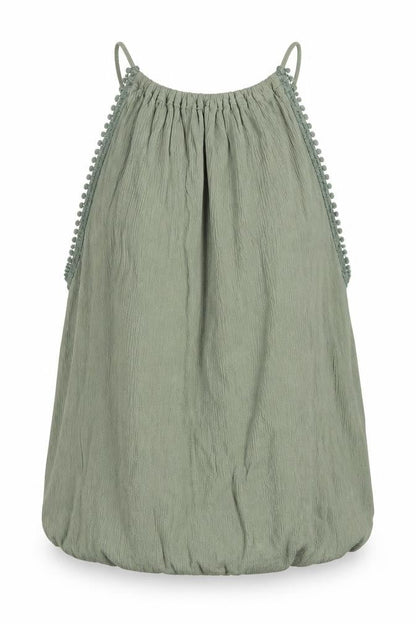 Womens UK Size 4 H&M Green Basic Tank
