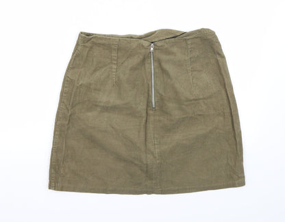 Newlook Womens Green   A-Line Skirt Size 12