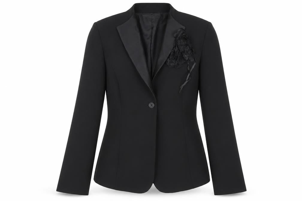 Womens UK Size 10 Per Una Regular Black Suit Jacket