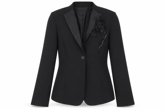 Womens UK Size 10 Per Una Regular Black Suit Jacket
