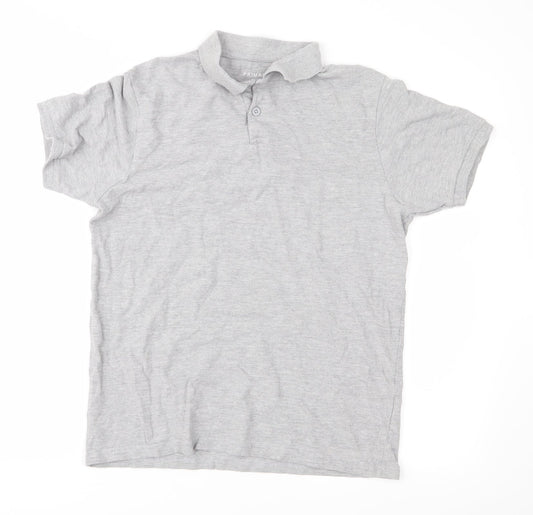 Primark Mens Grey    Polo Size L