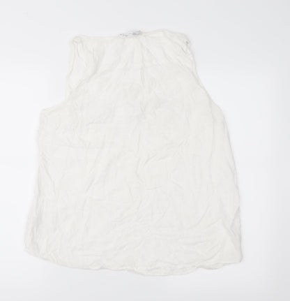 Womens UK Size 16 New Look White Basic Blouse