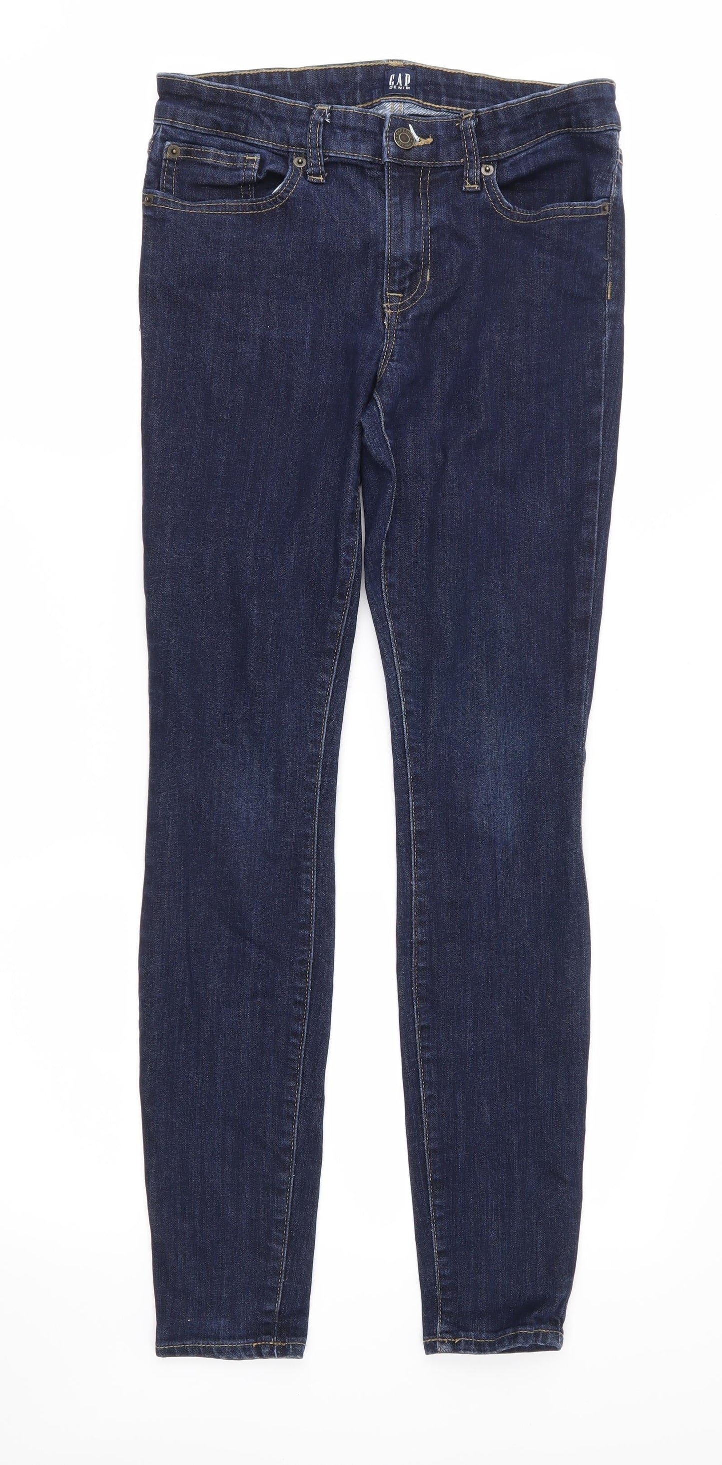 Gap Womens Blue  Denim Skinny Jeans Size 26 in L28 in