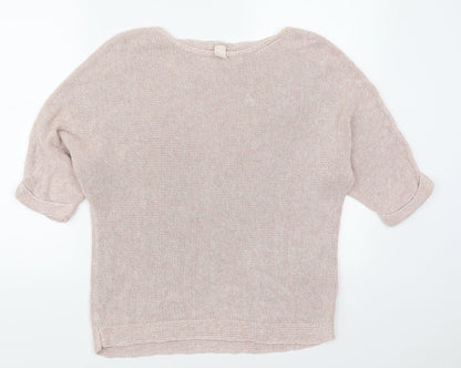 H&M Womens Pink   Pullover Jumper Size S