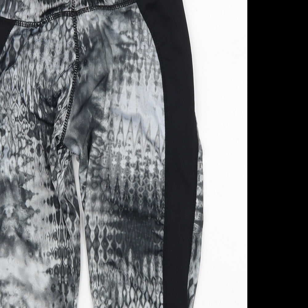 Atmosphere Womens Grey   Cropped Leggings Size 6 L19 in - Abstract