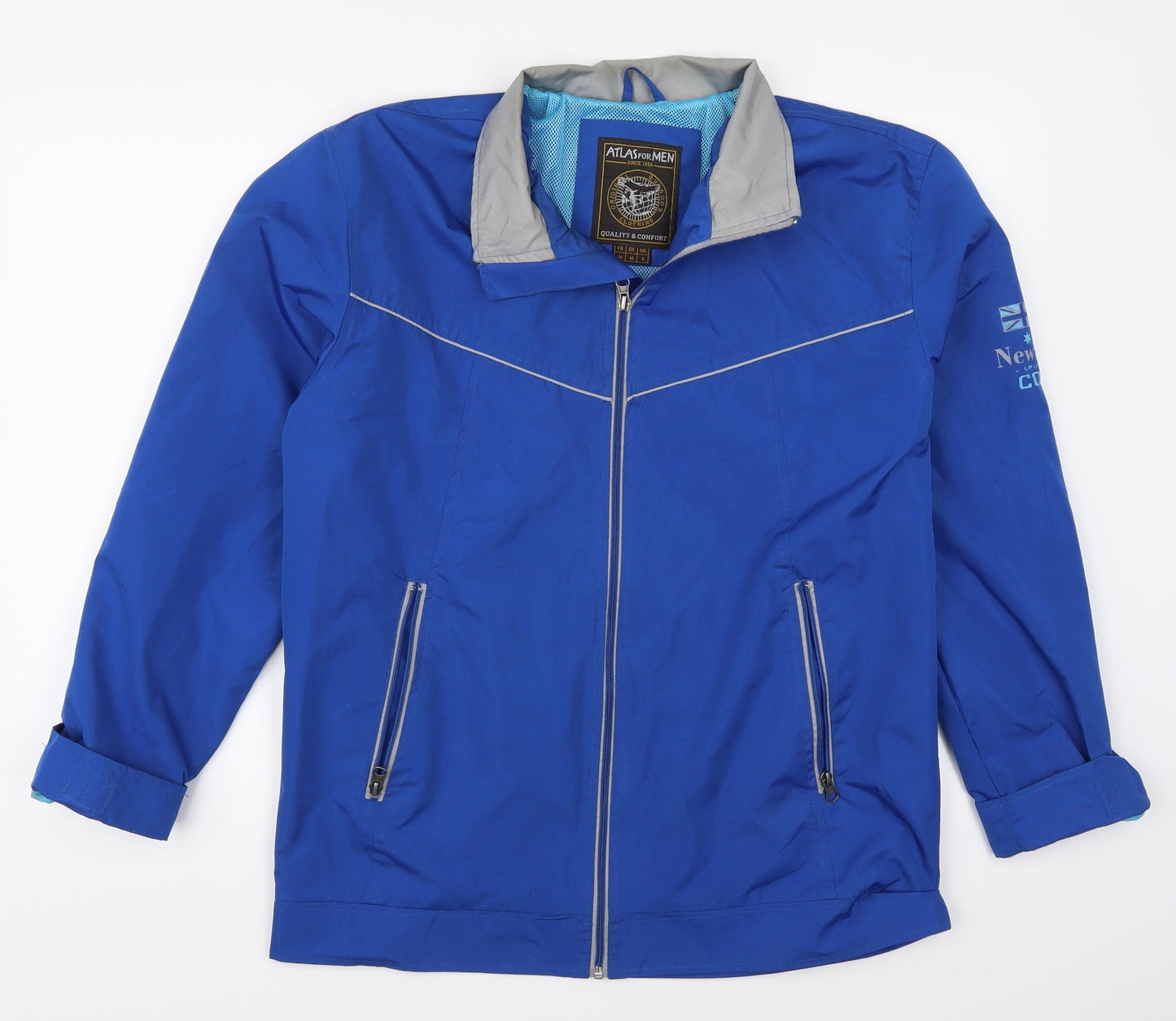 Atlas Mens Blue   Jacket Coat Size S