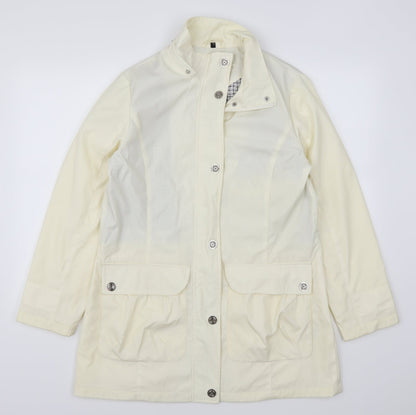 Womens UK Size 12 Finesse White Anorak Coat