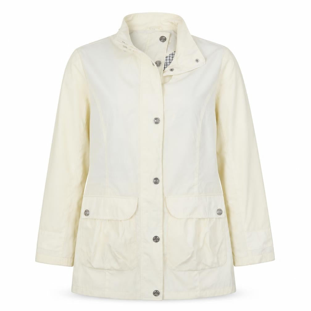Womens UK Size 12 Finesse White Anorak Coat