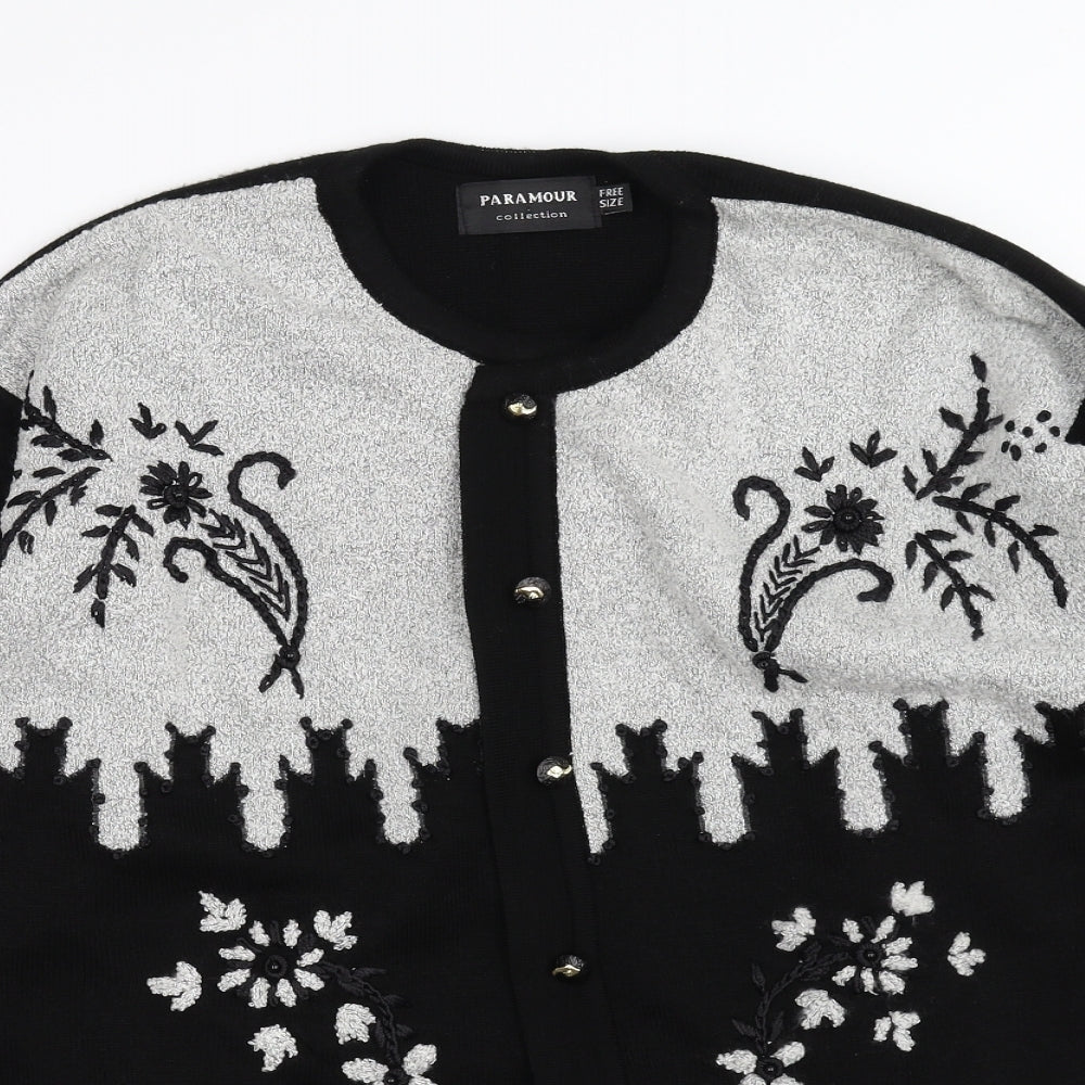 Paramour Womens Black   Overcoat Coat One Size