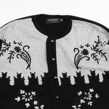 Paramour Womens Black   Overcoat Coat One Size