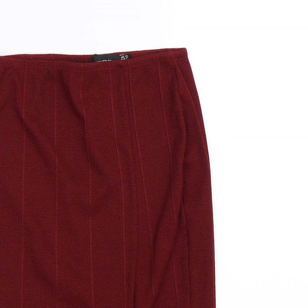 PRETTYLITTLETHING Womens Red   Maxi Skirt Size 10