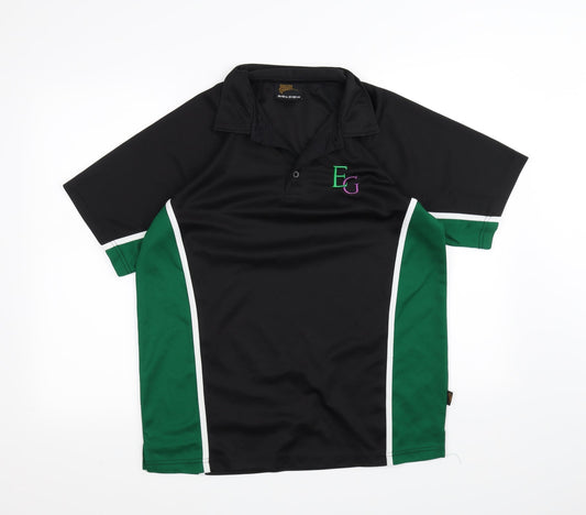 Falcon Mens Black    Polo Size L