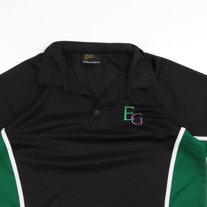 Falcon Mens Black    Polo Size L