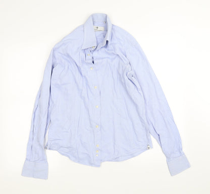 Rossopuro Mens Blue    Dress Shirt Size 15