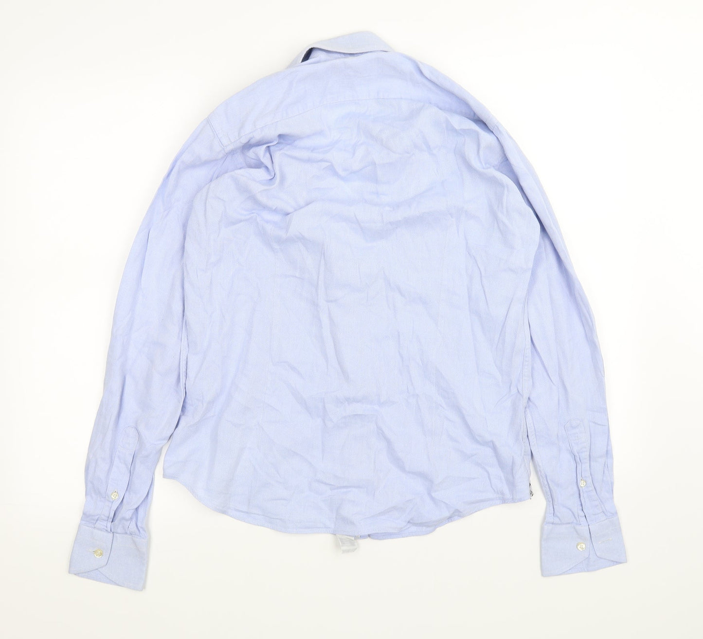 Rossopuro Mens Blue    Dress Shirt Size 15