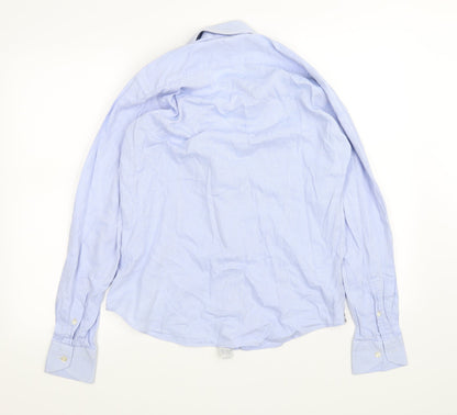 Rossopuro Mens Blue    Dress Shirt Size 15