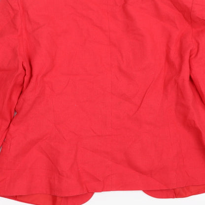 George Womens Red   Overcoat Coat Size 10