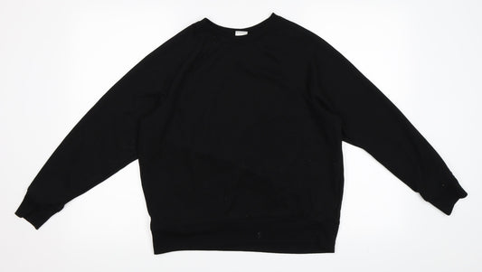 H&M Womens Black   Pullover Sweatshirt Size S